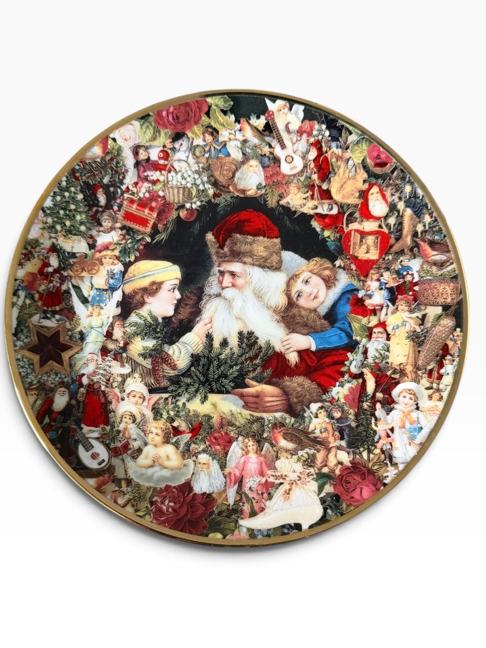 John Grossman A Visit From St Nicholas 1992 Hamilton Collection Christmas Plate